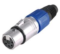 PRO SIGNAL Presa XLR a 5 poli, Blu, Montaggio a Cavo