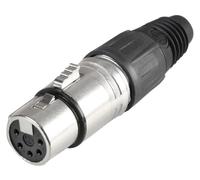 PRO SIGNAL Presa XLR a 5 Poli, Nero, Montaggio su Cavo