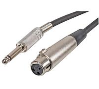 Pro Signal PSG01216 - Cavo da presa XLR a 3 pin a jack mono da 6,35 mm, 5 m, colore: Nero