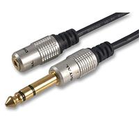 Pro Signal PSG03296 - Presa jack stereo da 3,5 mm a 6,35 mm, 300 mm, colore: nero