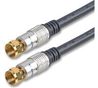 Pro Signal PSG03527 HQ F-Type Cavo coassiale satellitare maschio-maschio, 5 m, blu
