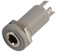 Pro Signal PSG08283 - Presa jack 3,5 mm, 4 poli, grigio, confezione da 2