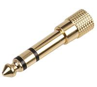 Pro Signal PSG08559 - Adattatore Jack Cuffie Stereo da 3,5 mm a 6,35 mm, colore: Oro