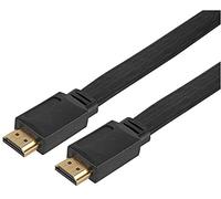 Pro Signal PSG91298 - Cavo piatto ad alta velocità 4K UHD HDMI, maschio-maschio, placcato oro, 2 m, nero
