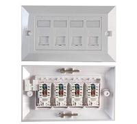 Pro Signal PSG91594 - Presa a 4 vie RJ45 Cat6 a 2 vie, colore: Bianco