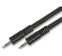 PRO SIGNAL - Spina jack a 4 poli da 3,5 mm per collegare il cavo, 1 m nero