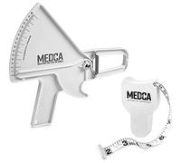 Pro Skinfold Caliper e nastro per la misurazione del corpo - Strumento di precisione per il grasso corporeo e grafico BMI - Misura e misura accuratamente il grasso corporeo