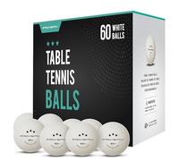 PRO-SPIN Palline Ping Pong - Bianche 3 Stelle 40+ di Alta Qualità per Tennis da Tavolo (Bianco | Confezione da 60)