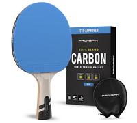 PRO-SPIN Set da Ping Pong di Alta Qualità - Racchette omologate ITTF, Palline Ping Pong a 3 Stelle, Custodia Compatta - Gioco da Interni o Esterni (Blu, Confezione da 1)