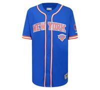 Pro Standard Big Boys NBA Mesh Button Down Mesh Top, Blu Reale/Arancione, L