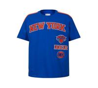 Pro Standard Big Boys NBA Retro Classics Cotton Short Sleeve Taping Tee, Blu Reale/Arancione, S