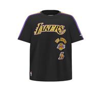 Pro Standard Big Boys NBA Retro Classics Cotton Short Sleeve Taping Tee, Nero/Viola, L
