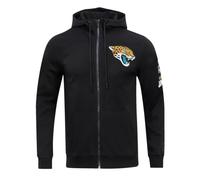 PRO Standard Felpa con Cappuccio da Uomo NFL Jacksonville Jaguars in ciniglia Classica con Zip Intera, Nera, L