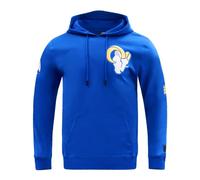 PRO Standard Felpa con Cappuccio da Uomo NFL Los Angeles Rams, Classica, in ciniglia, Blu Reale, L