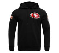 PRO Standard Felpa con Cappuccio da Uomo NFL San Francisco 49Ers in ciniglia, Nera, M
