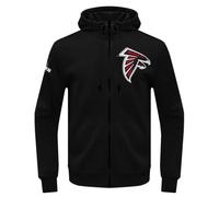PRO Standard Felpa da Uomo NFL Atlanta Falcons Classica in ciniglia con Cappuccio e Zip Intera, Nera, M