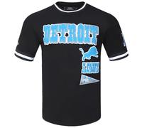 PRO Standard Maglietta a Maniche Corte da Uomo NFL Detroit Lions Retro Classics Nera 2XL