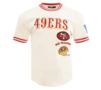 PRO Standard Maglietta a Maniche Corte NFL San Francisco 49Ers Retro Classics da Uomo a Conchiglia d'uovo/Rosso 2XL