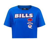 PRO Standard Maglietta da Donna NFL Buffalo Bills Retro Classics a Maniche Corte Boxy Blu Reale M