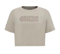 PRO Standard Maglietta da Donna NFL San Francisco 49Ers a Maniche Corte Neutra Boxy Grigio Talpa L