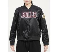 Pro Standard NBA Chicago Bulls - Giacca classica in ciniglia satinata, da donna, taglia S, colore: nero
