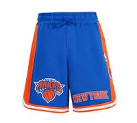 Pro Standard NBA Classic Chenille BB Fleece 2.0 Short Pantaloncini, Blu Reale/Arancione, M Bambino