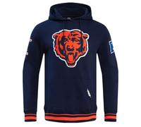 PRO Standard NFL Chicago Bears Retro Classics Pull Over Felpa con Cappuccio Midnight Navy/Arancione/Midnight Navy 3XL