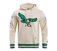 PRO Standard NFL Philadelphia Eagles Retro Classics Pull Over Felpa con Cappuccio Eggshell/Kelly Green 3XL