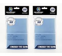 Pro Support 400 - Buste trasparenti per carte di credito, formato standard, perfette per doppia custodia e compatibili con carte Pokemon e Magic The Gathering