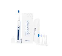 PRO-SYS® VarioSonic Plus+ Kit Completo Spazzolino Elettrico Professionale Ricaricabile con Sensore di Pressione e Timer, Personalizzabile Intensità Alimentato Spazzolino con Custodia da Viaggio