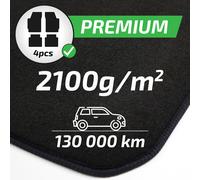 Pro Tappetini Per Opel Mokka 2 Electric Dal 2021 4-Pcs Su Misura In Velluto Nero