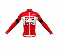 Pro Team LOTTO SOUDAL Sunsreen sottile manica lunga Uomo Maglia ciclismo, strada traspirante Bici Maglia asciugatura rapida MTB abbigliamento ciclismo (M)