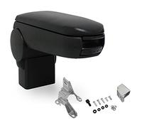 pro.tec Bracciolo Centrale - Poggiabraccio con vano portaoggetti - Imbottito - in Similpelle - Nero