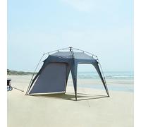 pro.tec Gazebo pop-up con Illuminazione a LED Tenda per Feste Eventi all'Aperto Copertura Idrorepellente Parete Rimovibile 250 x 250 x 190 cm Grigio