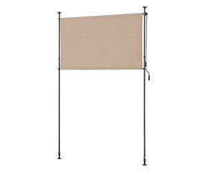 pro.tec Schermo Verticale da Balcone con Pali Telescopici Regolabili in Altezza tra 230-310 cm Tenda Parasole Frangivento Protezione Privacy - Larghezza 200 cm - Color Sabbia