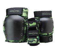 Pro-Tec Street Gear 3-Pack Set Protezioni Skate con Schiena Aperta Camo