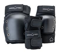 Pro-Tec Street Gear Set Di Protezione Aperto 3-Pezzi Per Skate Nero