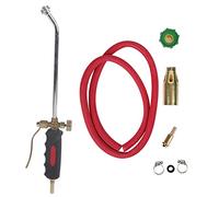 Pro Torch Torcia a Gas Per Impianti Idraulici, Saldatura, Brasatura, Cannello Per Saldature, Bruciatore Per Erbacce, Regolatore del Tubo Flessibile, Kit Per Idraulici con Comoda Impugnatura