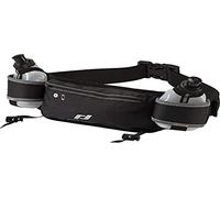 PRO TOUCH Trail HB 2, Cintura da Bere Unisex-Adult, Nero/Argento, One Size