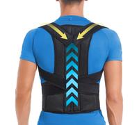 PRO VAL Correttore Posturale Spalle Schiena Dritta, Fascia Posturale Spalle e Schiena, Postura Schiena Uomo e Donna, Supporto Schiena Sportivo, Busto Correttore Postura Raddrizza Spalle (S)