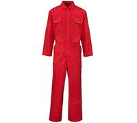 Pro-Work Tuta da lavoro da donna, resistente, tuta da lavoro, Rosso, 38 EU