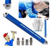 Pro Zero Offset Extension Wrench 2024 Best Offset Extension Wrench Tight Reach Extension Set Multifunzionale Cricchetto Extension con 1/2 "1/4" 3/8" Adattatori Drive (1 pz)