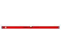 PRO600 Livella a Bolla 120cm con Profilo Ergonomico - ERS+ (Easy Reading System) Livella bolla e precisa con tappi di chiusura antiurto - Colore Rosso