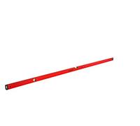 PRO600 Livella a Bolla 200cm con Profilo Ergonomico - ERS+ (Easy Reading System) Livella bolla e precisa con tappi di chiusura antiurto - Colore Rosso