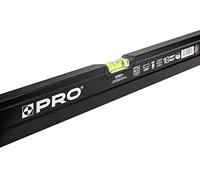 PRO800 Livella a Bolla 100cm fresata su un lato con Profilo Ergonomico - ERS+ (Easy Reading System) Livella bolla e precisa con tappi di chiusura antiurto - Colore Nero