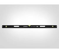 PRO800 Livella a Bolla 200cm fresata su un lato con Profilo Ergonomico - ERS+ (Easy Reading System) Livella bolla e precisa con tappi di chiusura antiurto - Colore Nero
