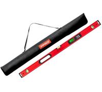 PRO900 Livella Digitale 100cm con 2 display LCD e coperchio - Livella Elettronica con memoria dei valori misurati per un massimo di 19 risultati i protezione IP65 - Colore Rosso