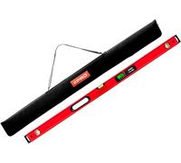 PRO900 Livella Digitale 120cm con 2 display LCD e coperchio - Livella Elettronica con memoria dei valori misurati per un massimo di 19 risultati - Classe di protezione IP65 - Colore Rosso