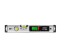 PRO900 Livella Digitale 40cm con 2 display LCD e coperchio - Livella Elettronica con memoria dei valori misurati per un massimo di 19 risultati - Classe di protezione IP65 - Colore Bianco