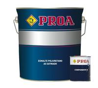 PROA SMALTO POLIURETANO AS SATINATO 2 COMPONENTI. Bianco. 750ML+160ML L'imballaggio può variare